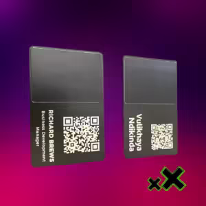 Stainless Steel Branded NFC Business Cards - xX Developments (5)