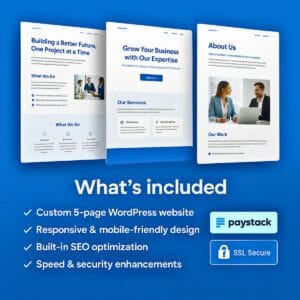 5-Page Business Website What's Included - xX Developments